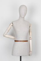 CHRISTIAN DIOR Reversible Saddle 20 Belt Camel Beige