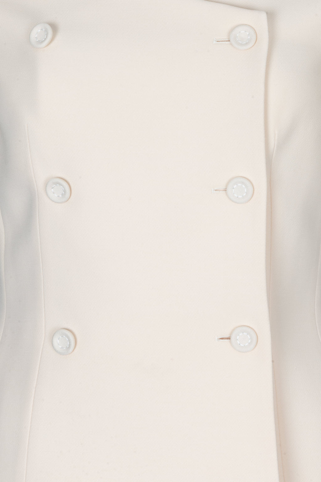 CHRISTIAN DIOR Off Shoulder Jacket Ivory