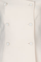 CHRISTIAN DIOR Off Shoulder Jacket Ivory