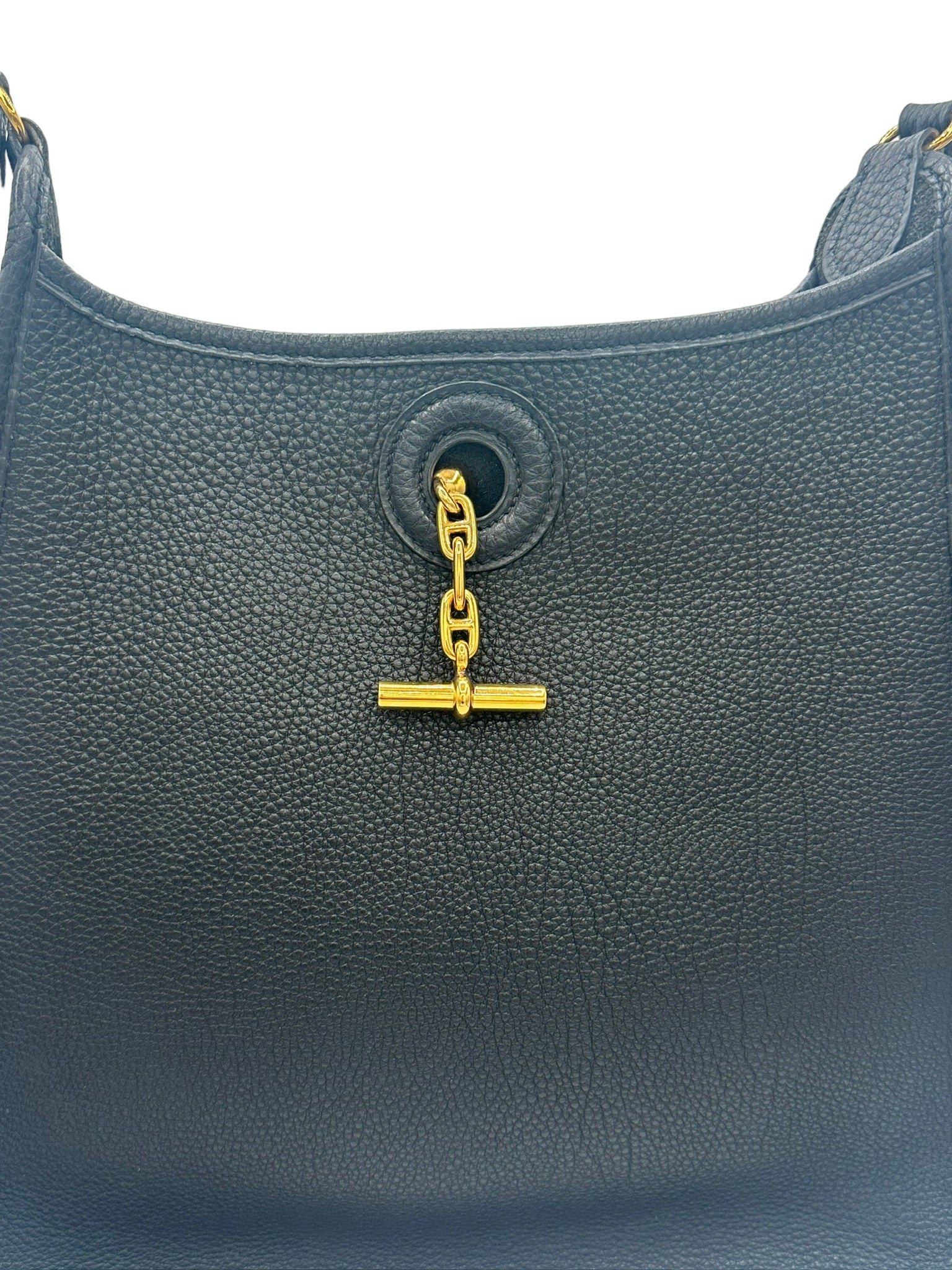 HERMES - Black Vespa PM Shoulder Bag