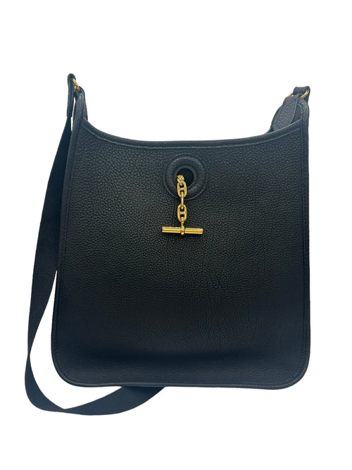 HERMES - Black Vespa PM Shoulder Bag