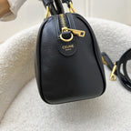 Celine Small Boston Bag in Black Smooth Calfskin and GHW