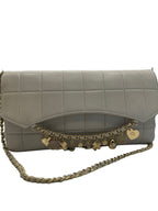 CHANEL - Charms Beige Chocolate Bar Shoulder Bag