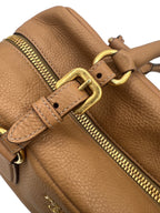 PRADA - Beige Leather Shoulder Bag