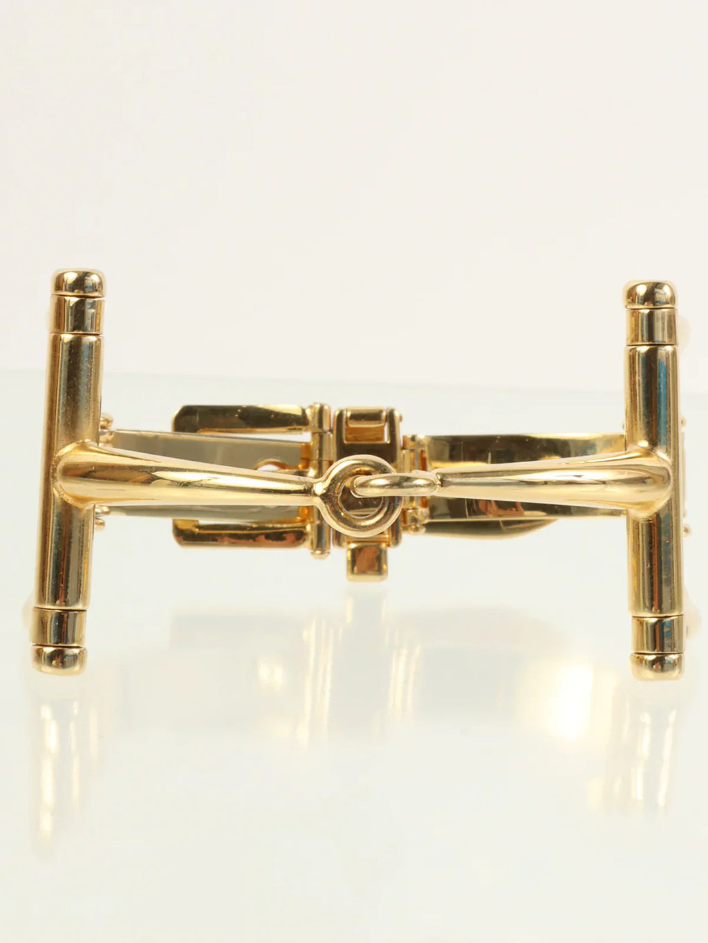 CELINE Horse Bit Bracelet Gold