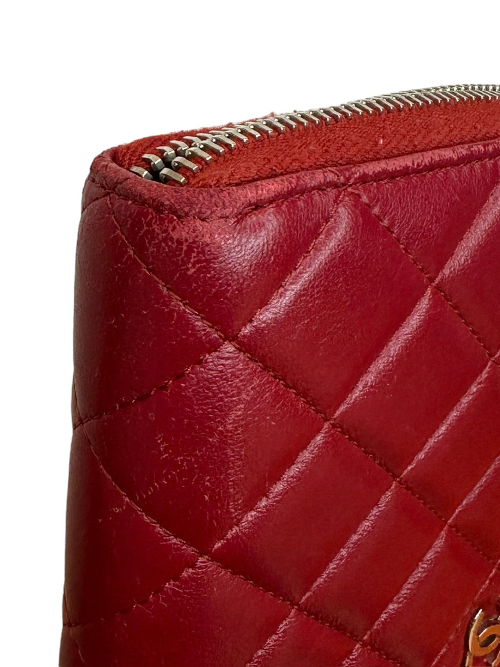 CHANEL - Caviar Quilted Large Zip Around Organizer Wallet