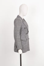 BALENCIAGA Hourglass Jacket Houndstooth Black & White