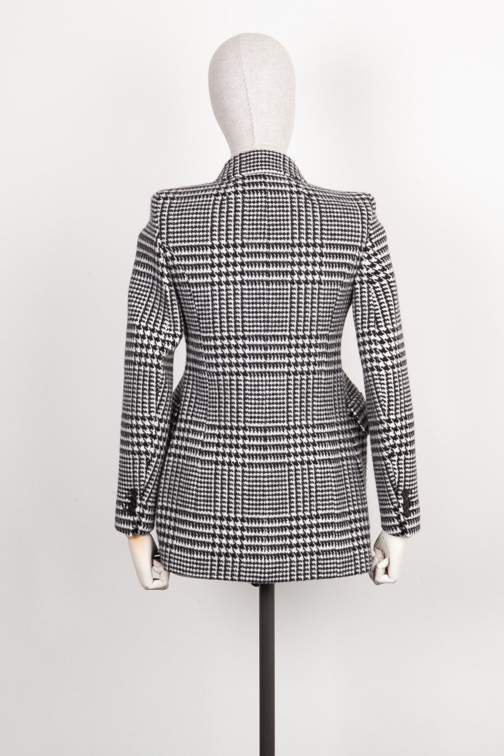 BALENCIAGA Hourglass Jacket Houndstooth Black & White
