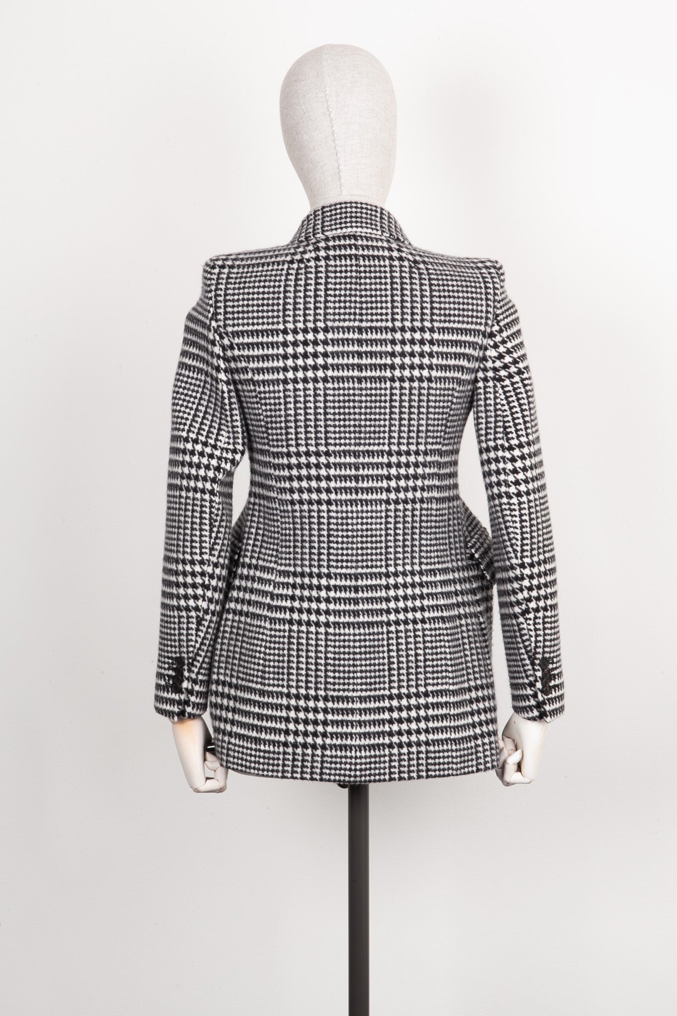 BALENCIAGA Hourglass Jacket Houndstooth Black & White