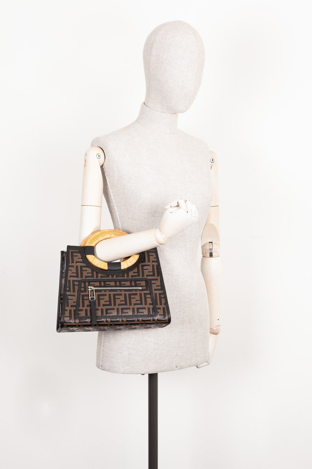 FENDI Small Runaway Tote Bag Zucca