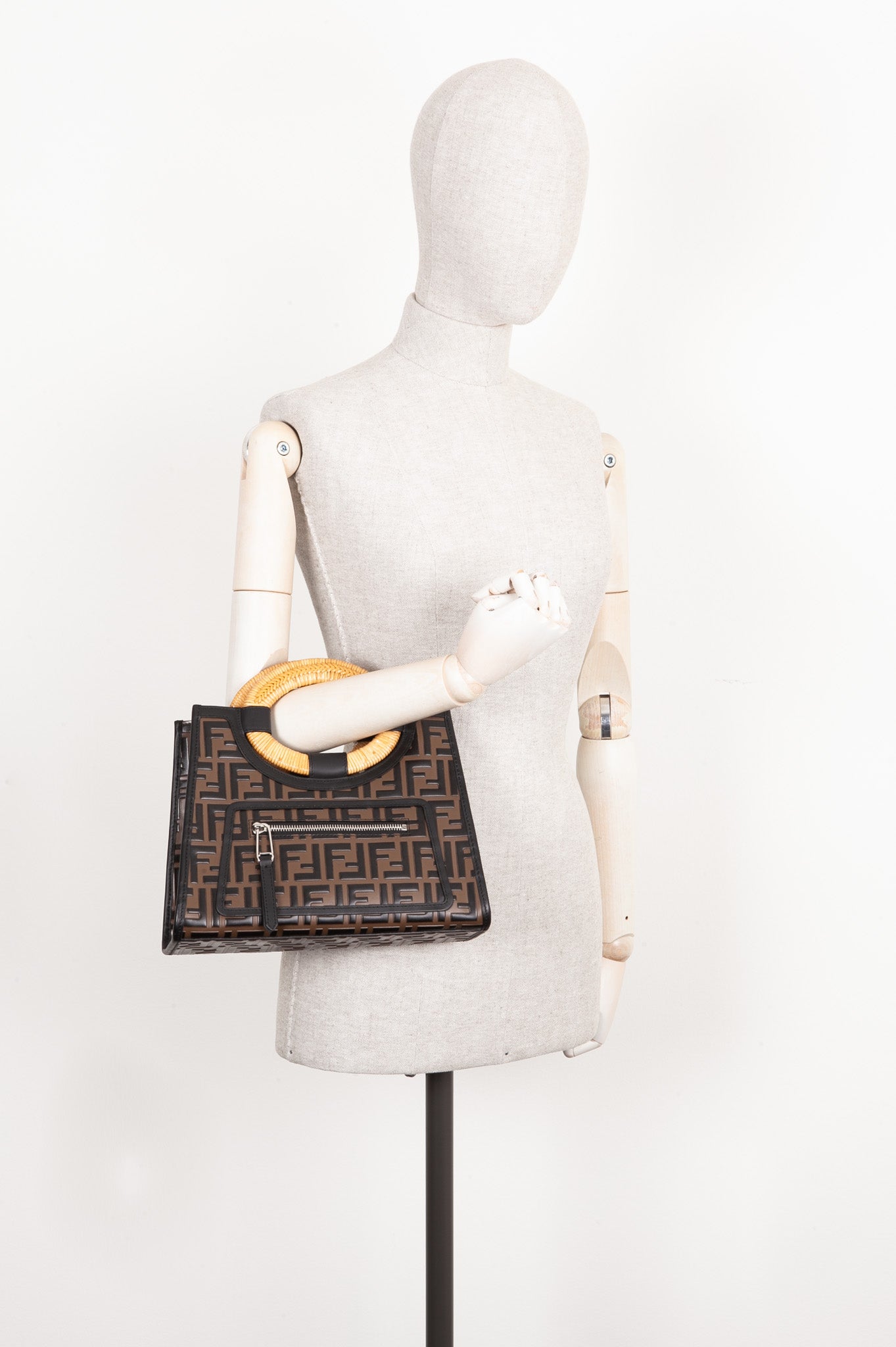 FENDI Small Runaway Tote Bag Zucca