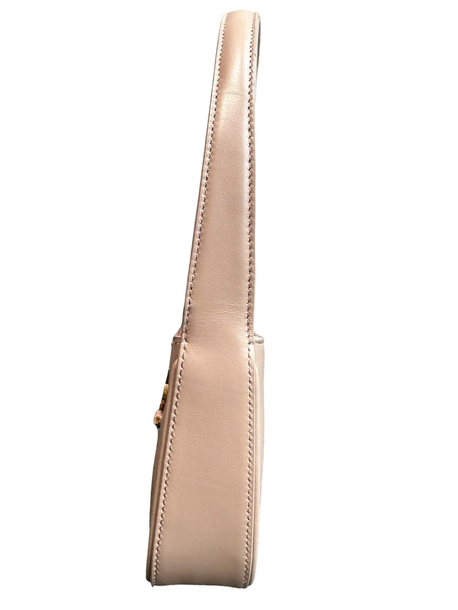 SAINT LAURENT - Rosy Sand Shiny Leather Le 5 A 7 Mini Hobo