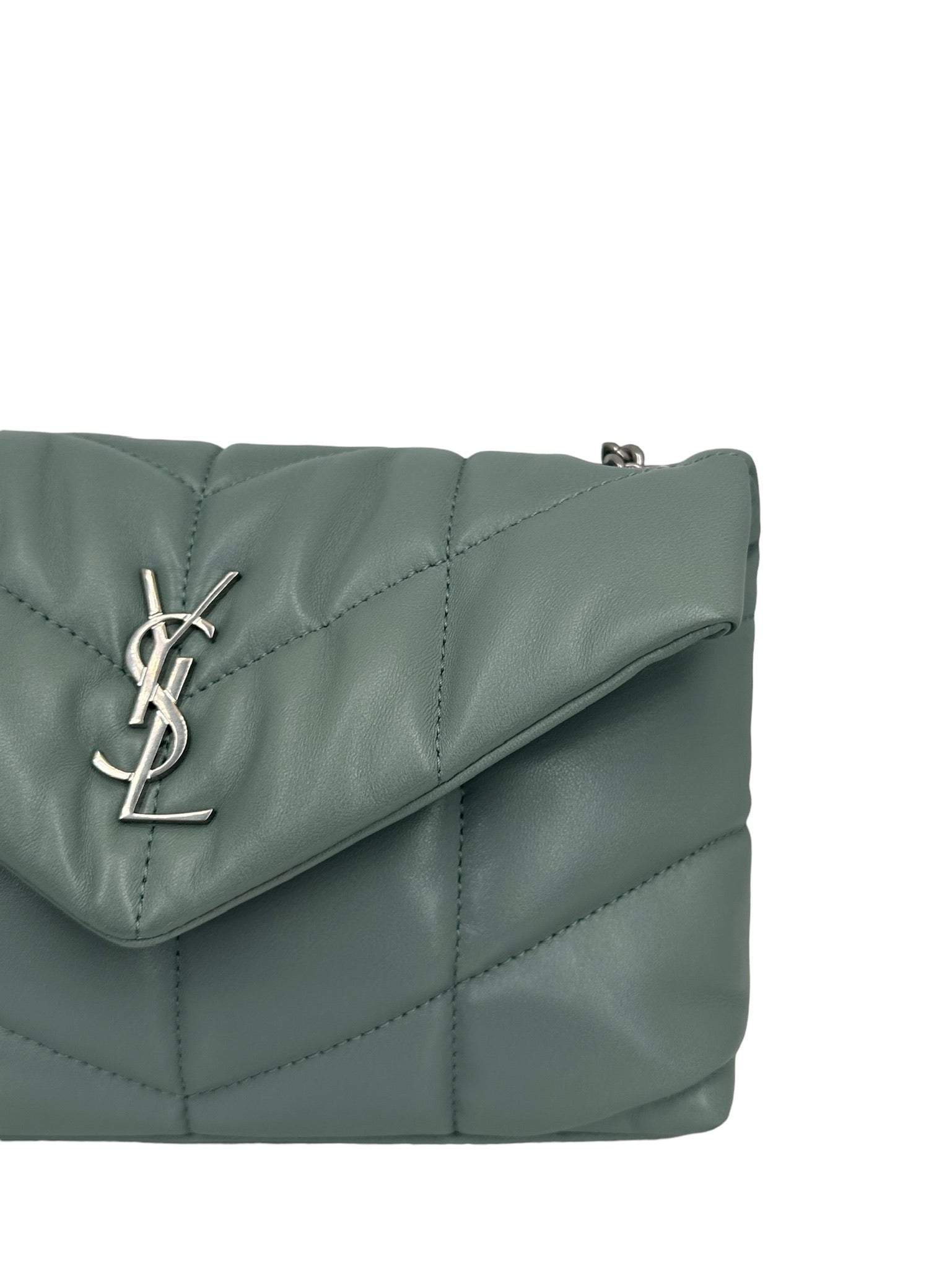 SAINT LAURENT - LouLou Puffer Mint Bag