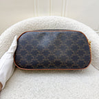 Celine Multi Bag in Triomphe Canvas, Tan Calfskin and GHW (Model: 114122BZJ)