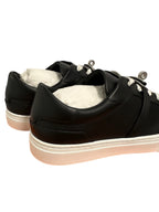 HERMES - Black Calfskin Day Sneaker GHW 37