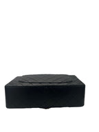 CHANEL - Single Flap Matelasse Black Lambskin Shoulder Bag