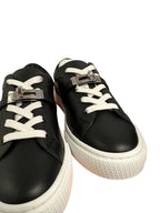 HERMES - Black Calfskin Day Sneaker GHW 37