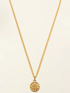 CELINE Round Macadam Plate Necklace
