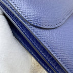 Hermes Constance Mini 18 in Bleu Saphir Epsom Leather and GHW