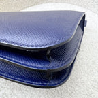Hermes Constance Mini 18 in Bleu Saphir Epsom Leather and GHW