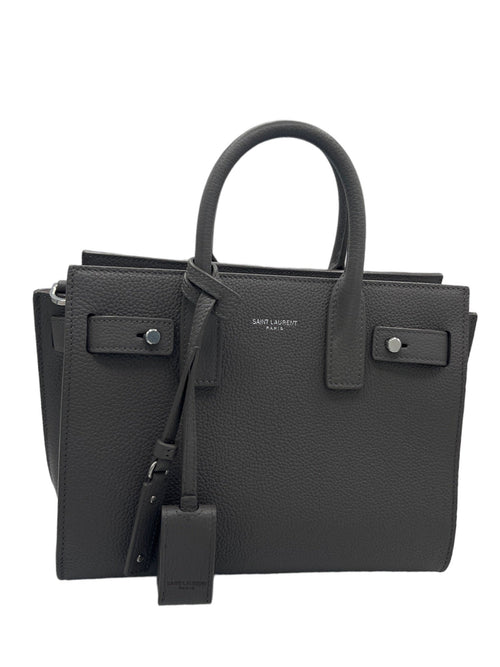 SAINT LAURENT - Grey Nano Sac de Jour Souple Handbag