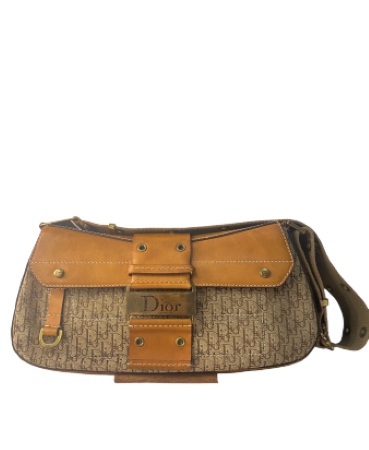 Christian Dior Bicolor Vintage Columbus Hobo Bag