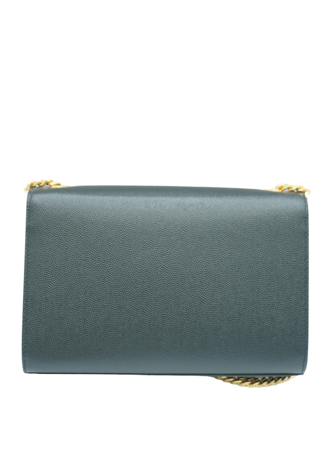 SAINT LAURENT - Kate Chain Wallet In Grain De Poudre Leather