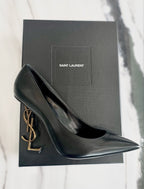 SAINT LAURENT LEATHER OPYUM PUMPS