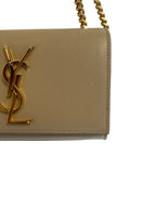 SAINT LAURENT - Kate Beige Small Chain Bag