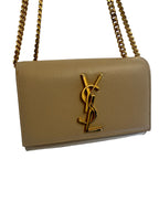 SAINT LAURENT - Kate Beige Small Chain Bag