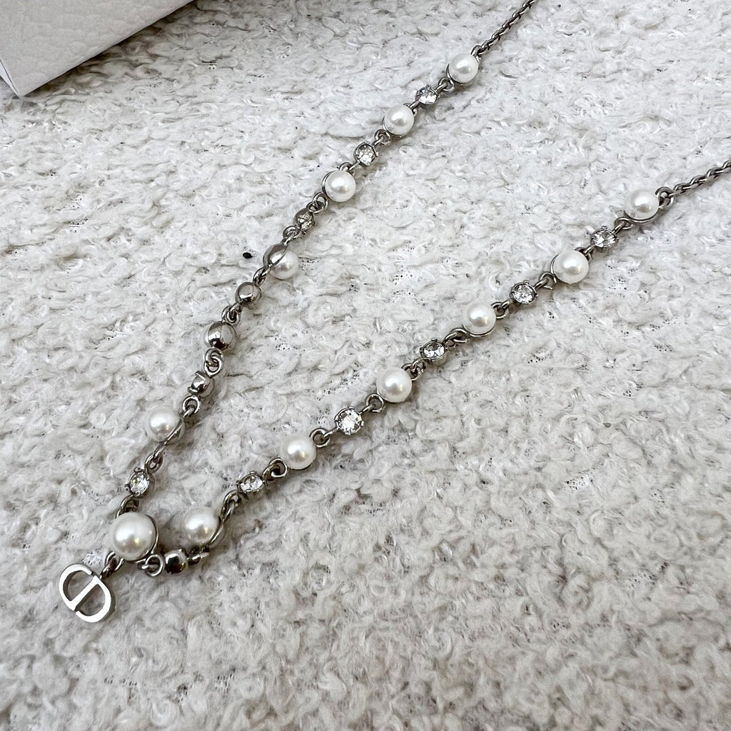 Dior Necklace with Pearls and SHW