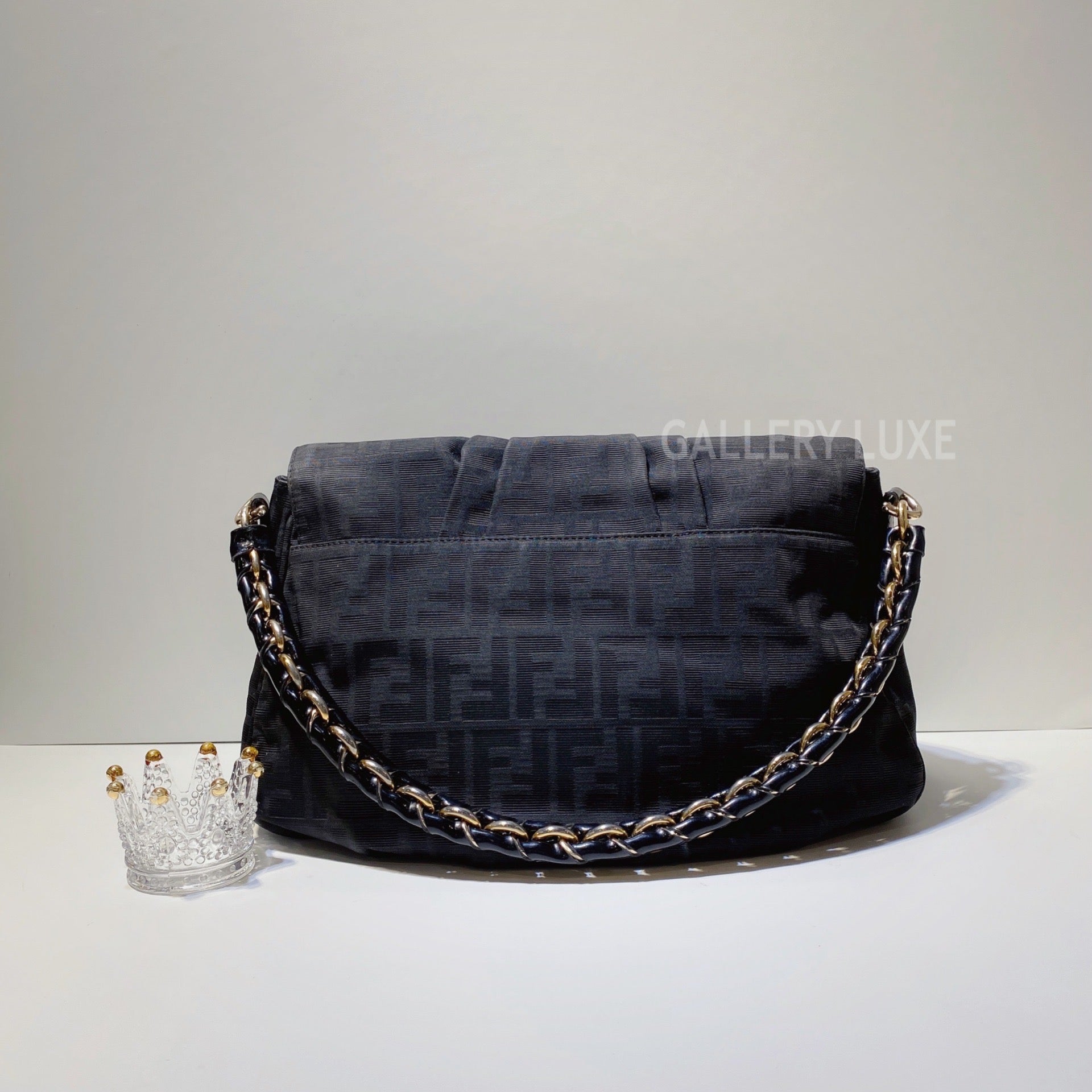 No.2959-Fendi Zucca Mia Canvas Shoulder Bag