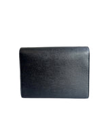 SAINT LAURENT - Black Cassandra Chain Shoulder Bag Small