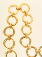 CELINE Circle Logo Chain Belt Gold