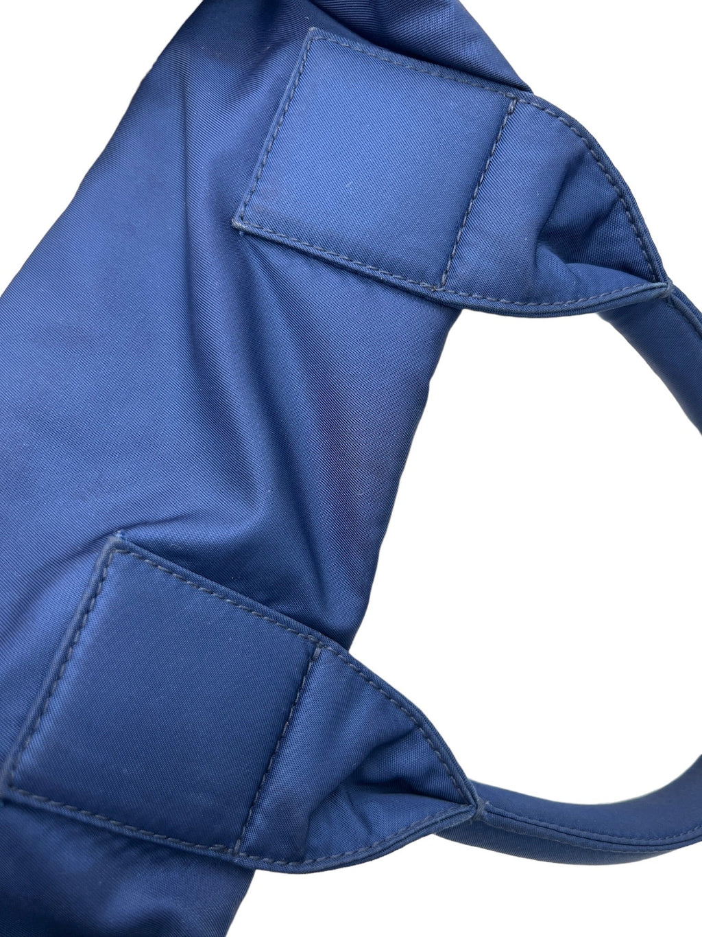 PRADA - Navy Nylon Tessuto Double Tote Bag
