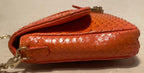 CHRISTIAN DIOR Orange Python Miss Dior Small Flap Bag