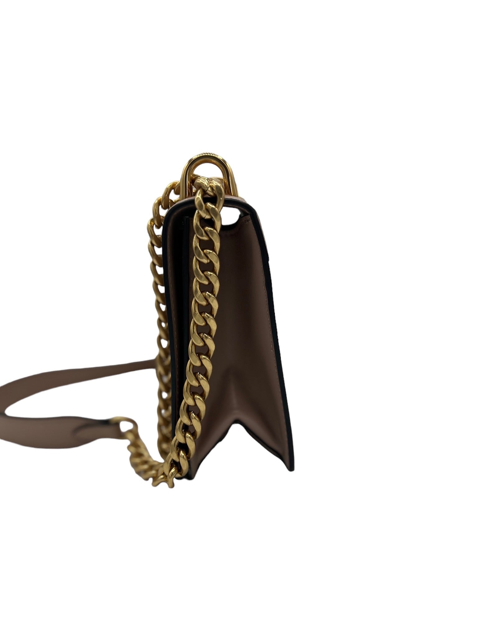 PRADA - Beige Saffiano Leather Shoulder Bag