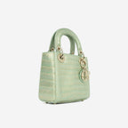 Dior Mini Lady Dior - Green/Gold Crocodile