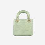 Dior Mini Lady Dior - Green/Gold Crocodile
