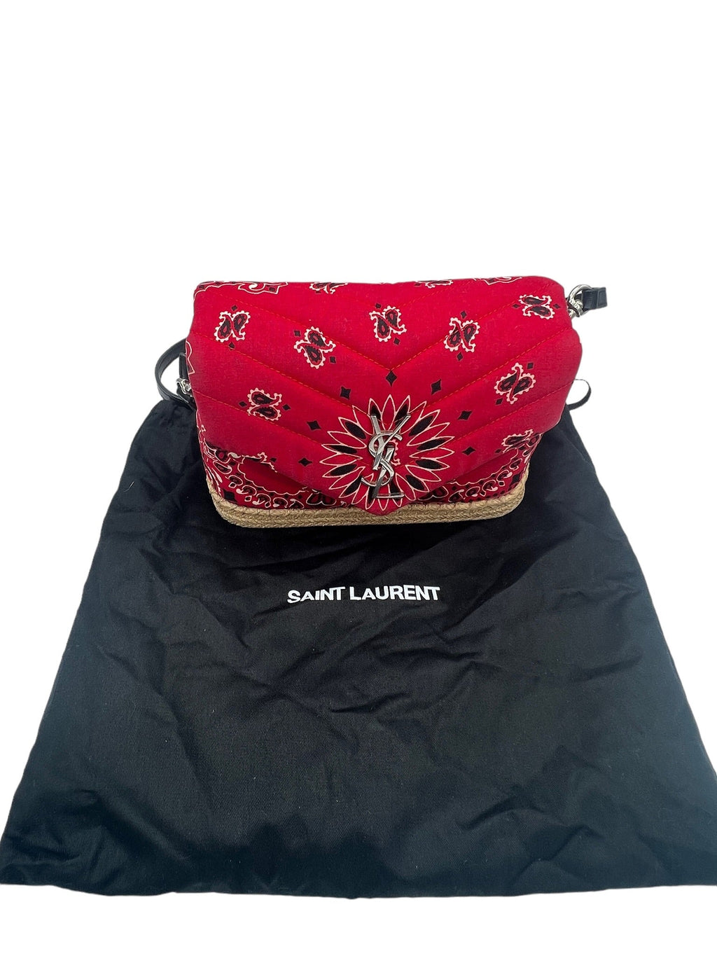 SAINT LAURENT - Bandana Quilted Monogram LouLou Crossbody Bag