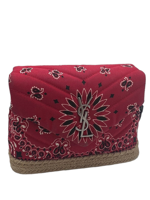 SAINT LAURENT - Bandana Quilted Monogram LouLou Crossbody Bag