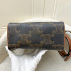 Celine Small Boston Bag in Triomphe Canvas, Calfskin and GHW (Model: 197582EIP.04LU)