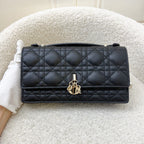 Dior My Dior Mini Bag in Black Cannage Lambskin and LGHW (Model: S0980ONMJ)