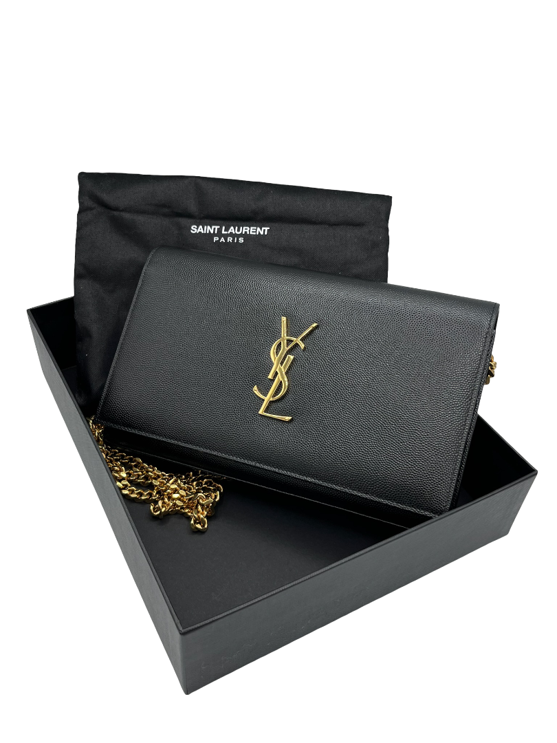 SAINT LAURENT - Black Kate Medium Leather Crossbody Bag