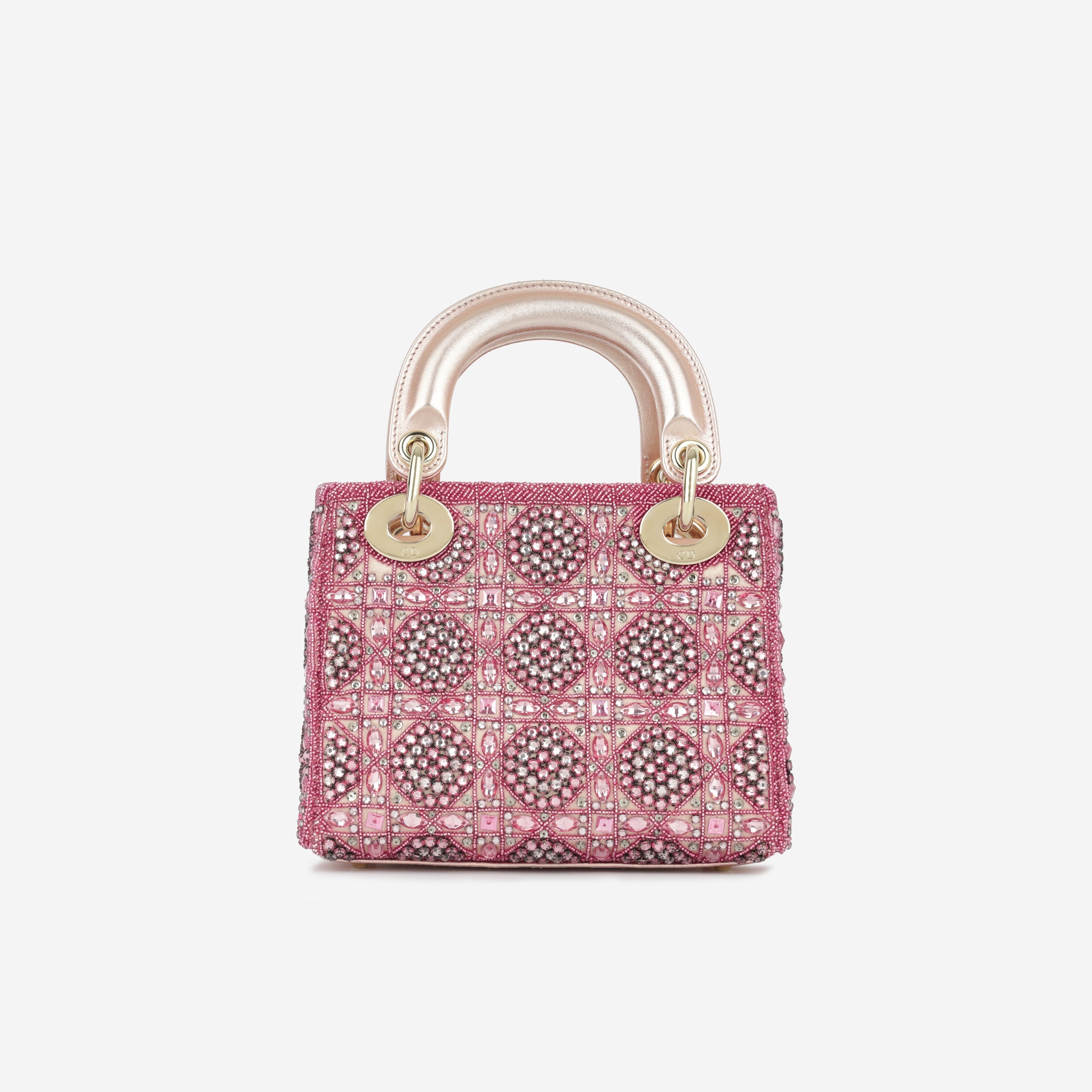 Dior Mini Lady Dior - Pink Crystal Beaded