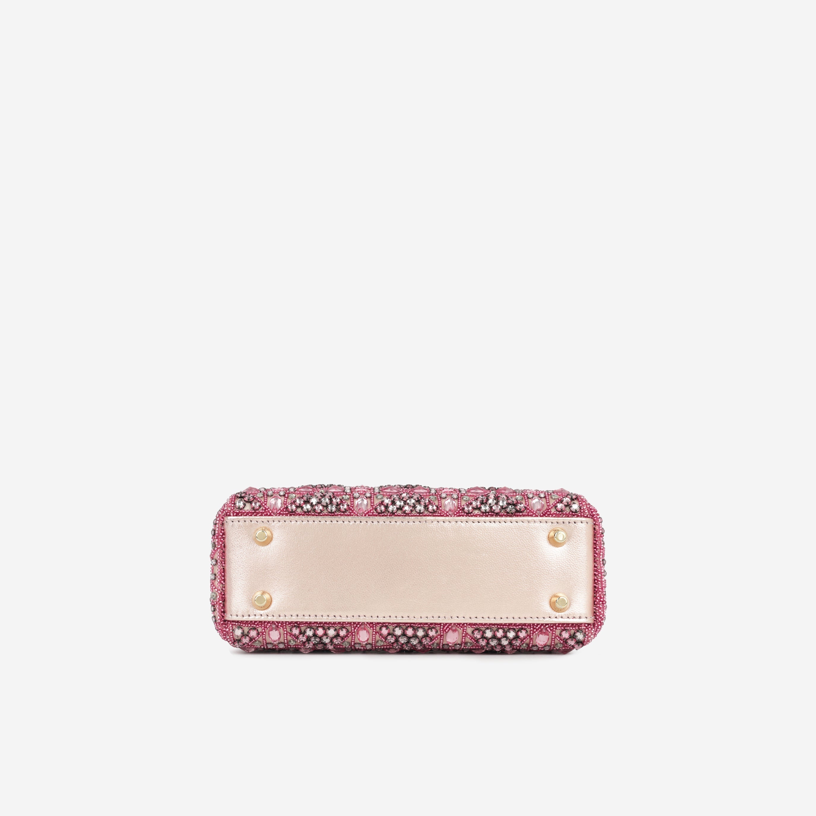 Dior Mini Lady Dior - Pink Crystal Beaded