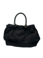 PRADA - Gathered Tote Bag Black Nylon