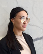 Fendi FFM0021S Eyeline, Gold/Light Brown