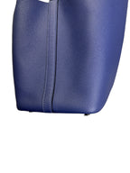 HERMES - Bleu Encre Brique Epsom Tressage De Cuir Picotin Lock 18 PHW