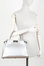 FENDI Peekaboo Medium Silver